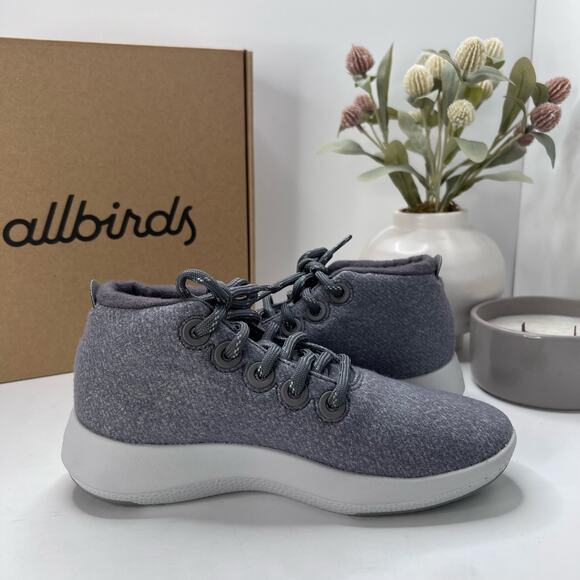 Allbirds Wool Runner-up Mizzles Water-Repellent Sneakers Medium Gray Women 6 NWB - Picture 6 of 10